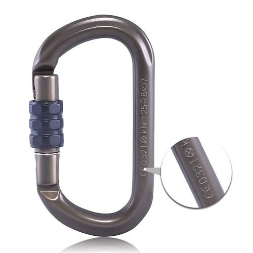 کارابین قفل پیچی کایلاس مدل Oval Screw Gate HAC KE210009