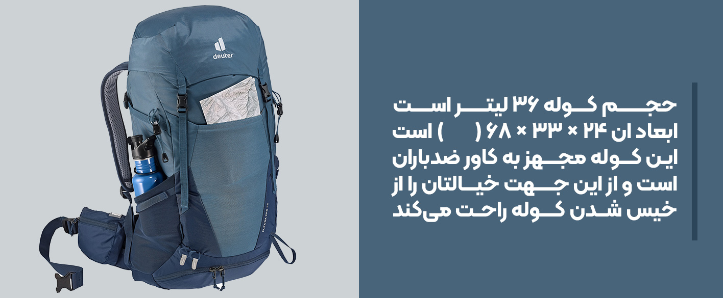 ویژگی های کوله پشتی دیوتر36